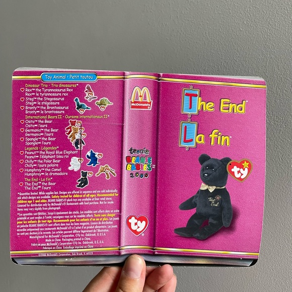 McDonald’s Happy Meal Toy TY Beanie Baby The End Bear - Picture 2 of 2